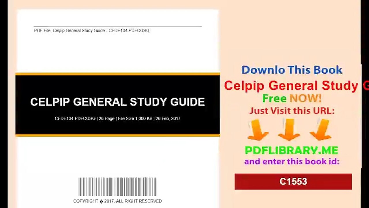 Celpip General Study Guide