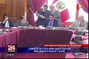 Comisión de Ética abre investigación preliminar a Huilca y Glave