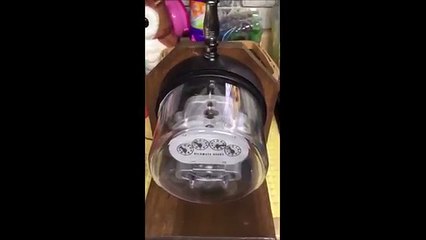 LED light bulb vs Old Incandecent filament energy saving demostration