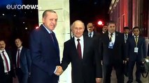 Russia and Turkey focus on Syria in talks at Sochi