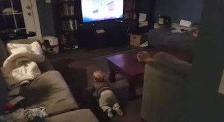 Baby Drops Everything The Moment The 'Jeopardy' Theme Song Plays
