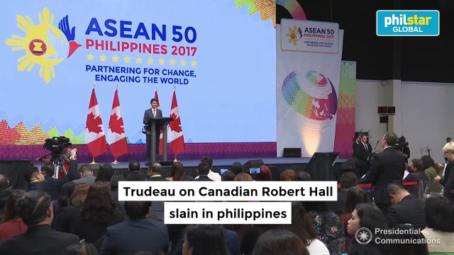 Trudeau on Canadian Robert Hall slain in Philippines