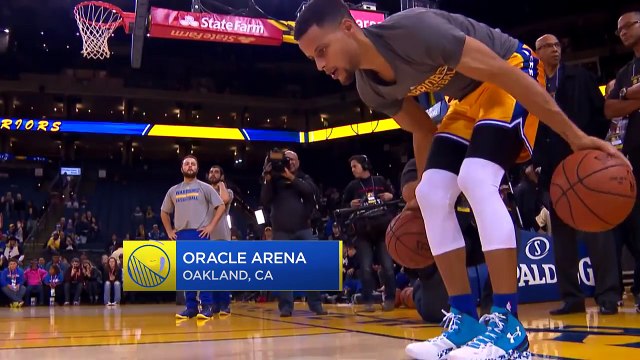 超狂! 11歲的小男孩 運球跟萌神Curry一樣神! 11 Year Old Kid Shows Off His Handles on Warriors Ground