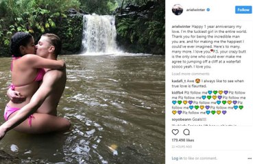 Ariel Winter celebrates first anniversary with boyfriend