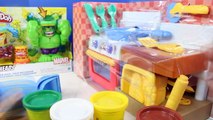 Play Doh Can Heads Marvel Smashdown Iron Man And Hulk Bake Yummy Play-Doh Treats