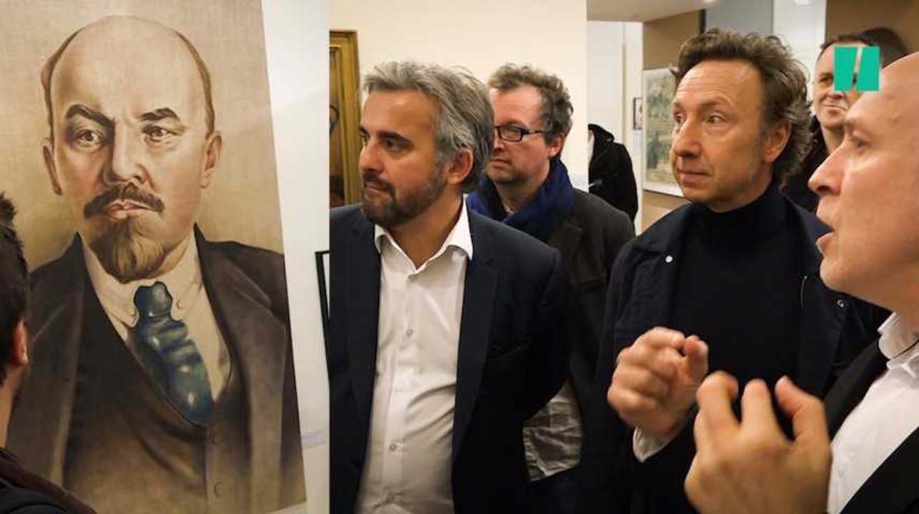Quand Alexis Corbière reçoit Stéphane Bern au milieu des portraits de Lénine et bustes de Robespierre