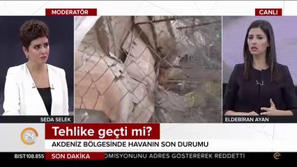 Antalya'da hortum çatıları uçurdu