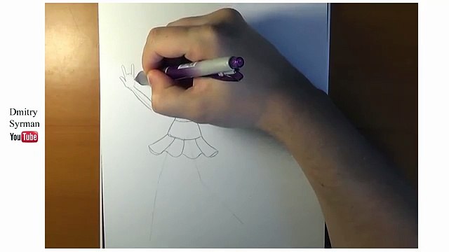 How to draw Rainbow Dash, My Little Pony Equestria Girls Rainbow Rocks