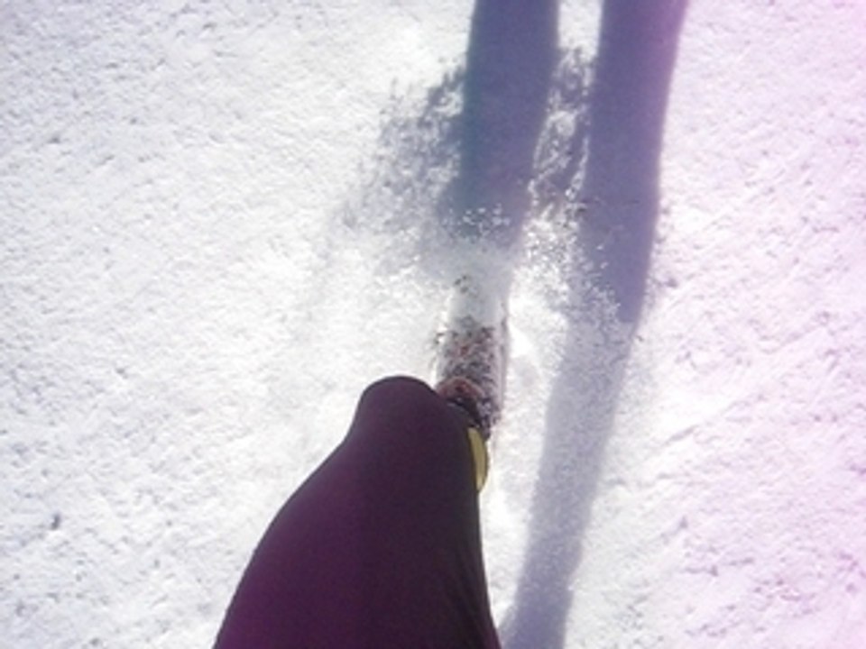 Courir dans la neige