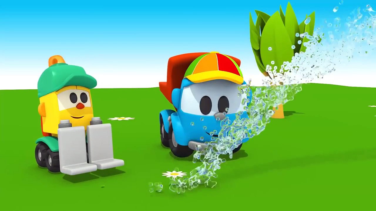 Leo the truck Full Episodes #4. Truck cartoon & car cartoon. Leo the truck English & Leo truck.-PSfwzGVXU4Y