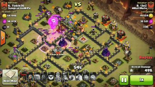 TH9 Attacks [#MoltMath vs Surgical GoWiPe Scrimmage pt 2]