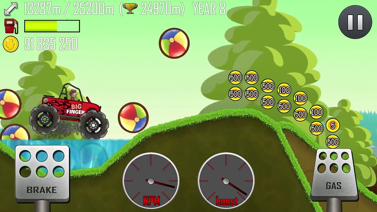 Hill Climb Racing Seasons 26010 meters on Big Finger