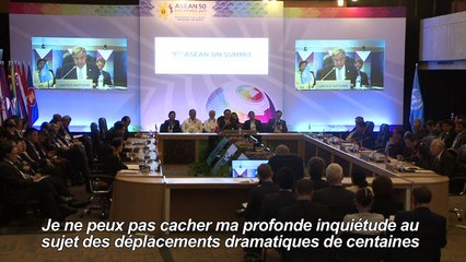 Le chef de l'Onu demande le retour des réfugiés rohingyas