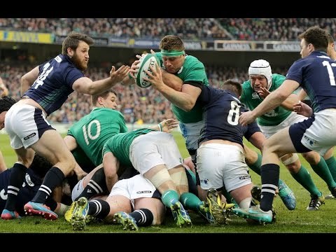 CJ Stander jumps over Scotland to score a try! | RBS 6 Nations