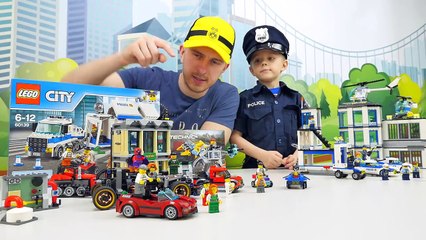 Полиция Лего Сити и Мобильный Командный Центр 60139. Бэтмен и мотоцикл 42058. Арест банды Магнето