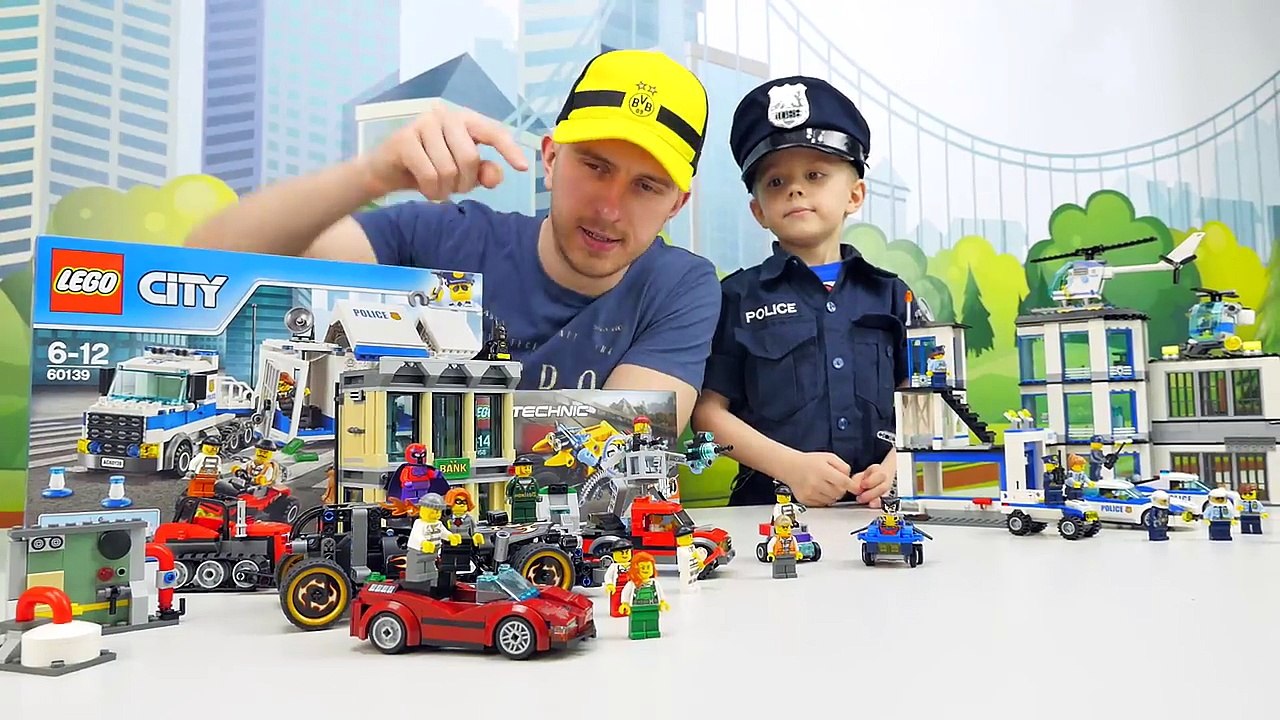 Полиция Лего Сити и Мобильный Командный Центр 60139. Бэтмен и мотоцикл 42058. Арест банды Магнето