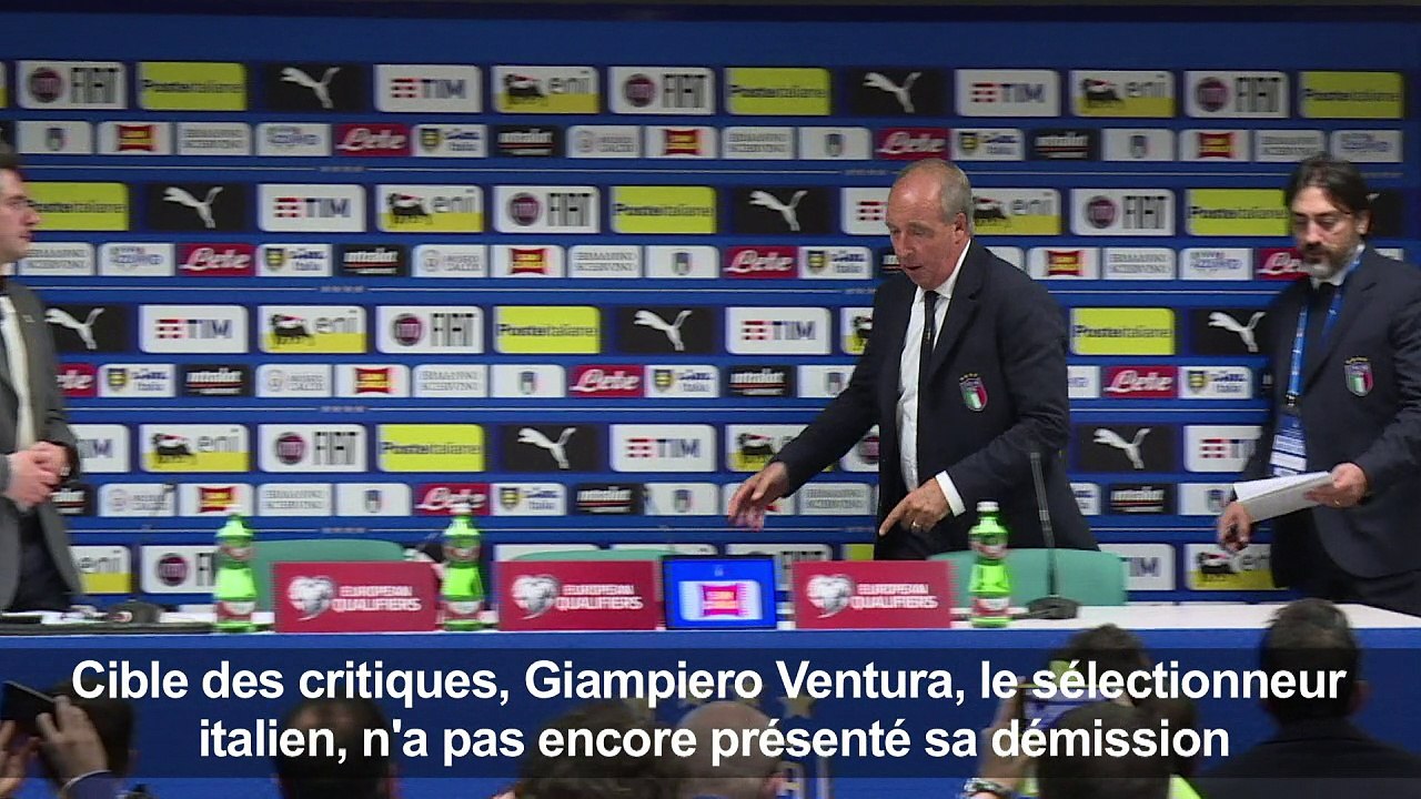 Mondial-2018: les Italiens abasourdis, le sélectionneur s'excuse