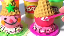 Play-Doh Ice Cream Kitchen Play Set Cooking Games Playdough Kids Food Toys