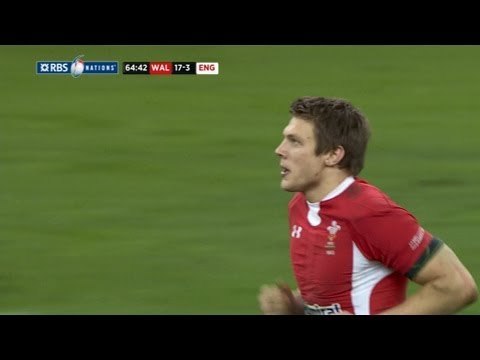 Biggar Drop Goal Wales v England 16 March 2013