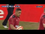 Taulupe Faletau dives over for Wales' 6th Try - Wales v Scotland 15th March 2014