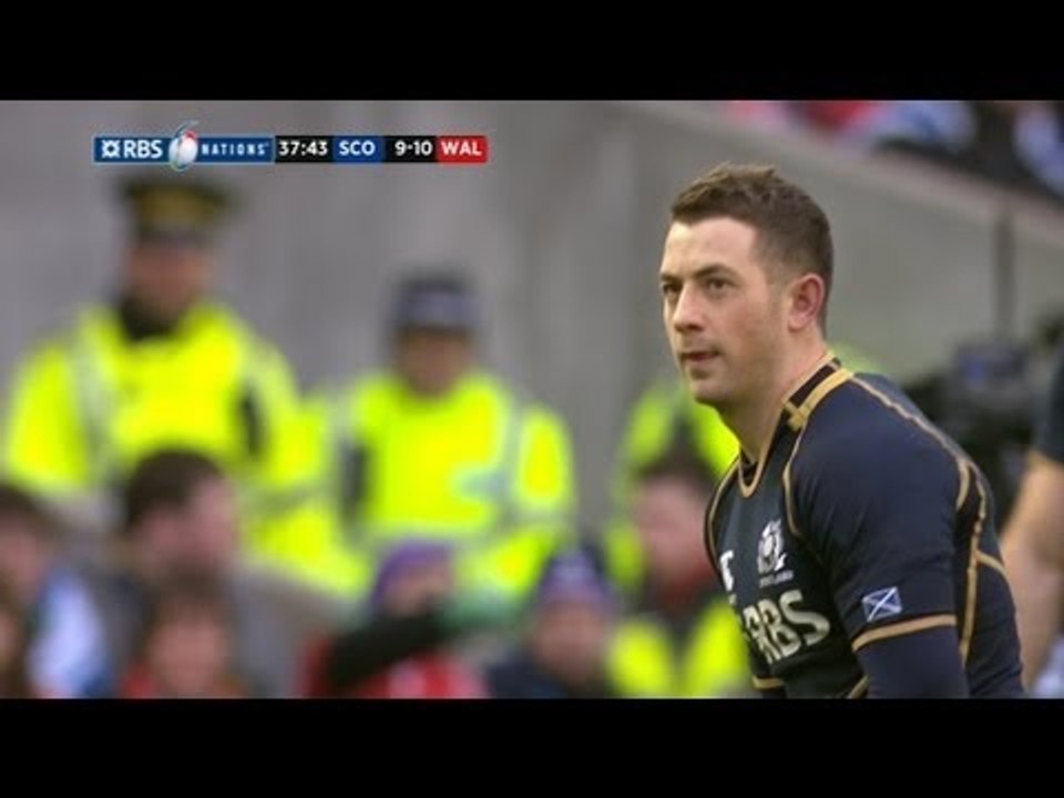 Greig Laidlaw Penalty puts Scotland ahead, Scotland v Wales 09 March 2013