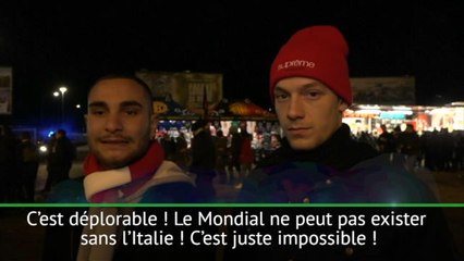 Barrages - La déception des supporters italiens