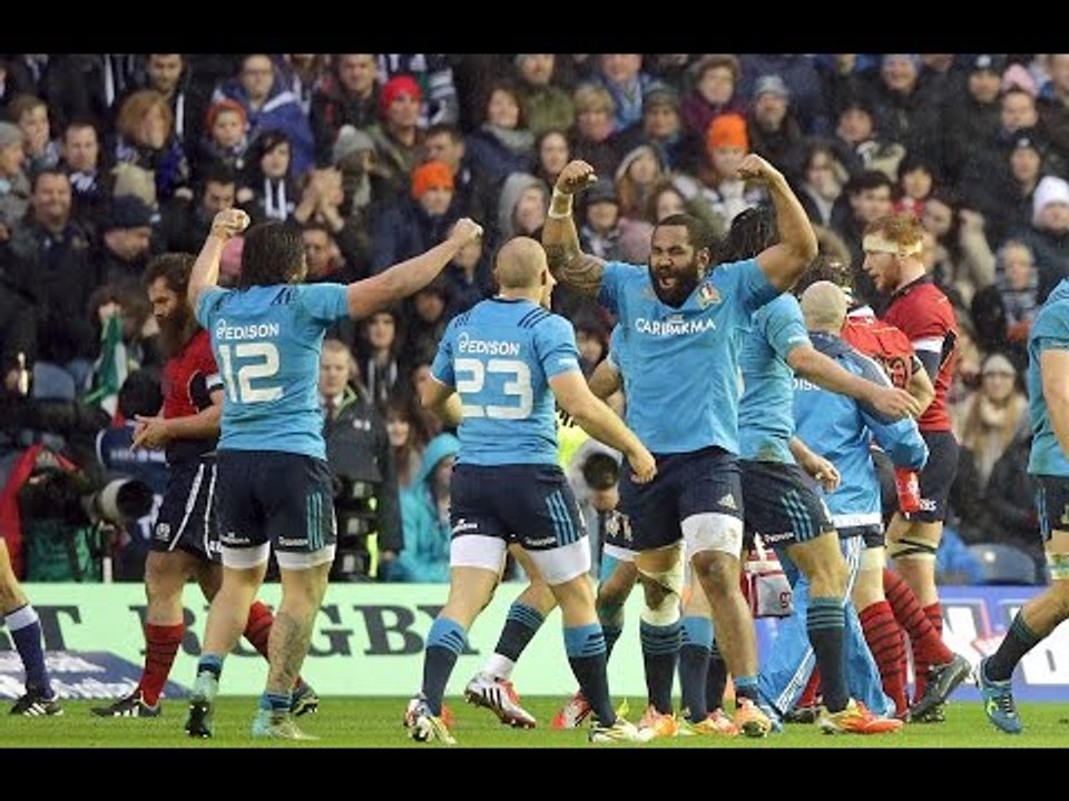 Penalty Try ensures famous Italian Win, Scotland v Italy, 28th Feb 2015