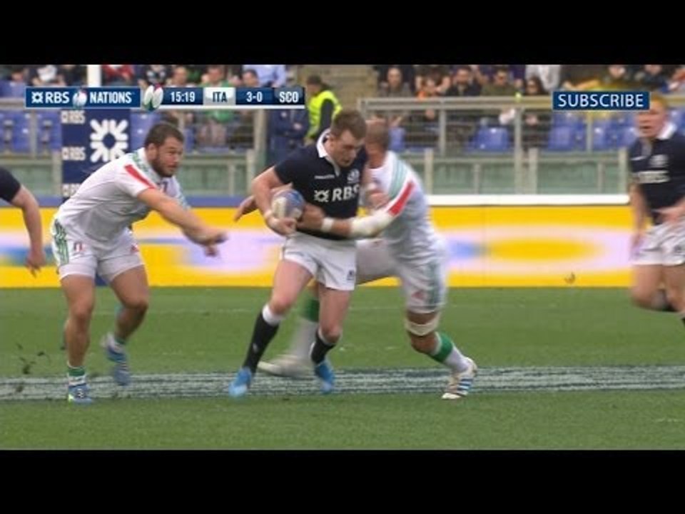 Tommaso Allan 1st Penalty - Italy v Scotland 22nd February 2014