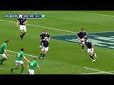 Stuart Hogg scores second try after nice dummy! | RBS 6 Nations