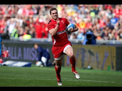 Great George North 2nd Try , Italy v Wales, 21st March 2015