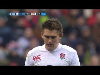 Toby Flood Penalty Just after Half-time England v Italy 10 March 2013
