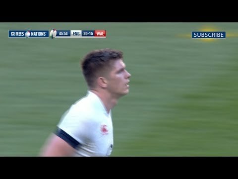 Owen Farrell 3rd Penalty - England v Wales 9th March 2014