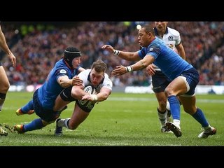 Hogg crosses for a try after great footwork! | RBS 6 Nations