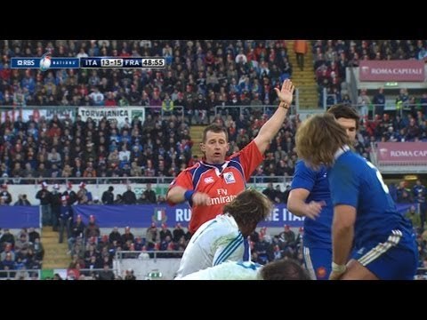 Frederic Michalak Penalty Italy v France Rugby Match 03 Feb 2013
