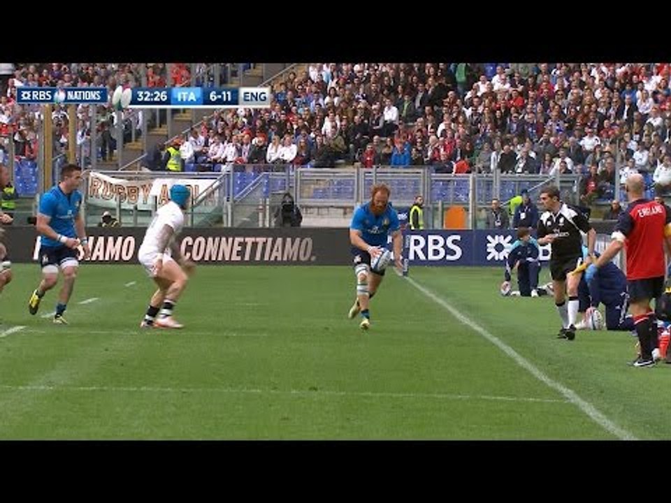 Garcia chip kick puts England on the back foot!  | RBS 6 Nations