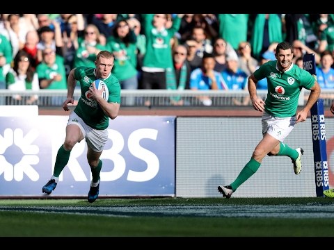 Earls scores first try after sustained pressure! | RBS 6 Nations
