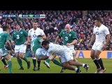 Billy Vunipola big tackle on Tommy Bowe, Ireland v England, 1st March 2015