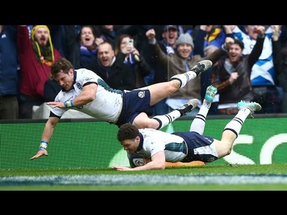 Taylor scores incredible 60m try after quick tap! RBS 6 Nations