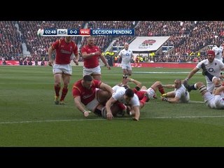 Ben Youngs so close but TMO decides 'no try' | RBS 6 Nations