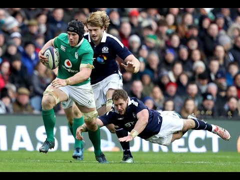 Sean O'Brien makes powerful break into Scottish territory! | RBS 6 Nations
