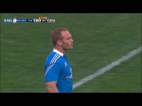 Super Long Range Gonzalo Garcia Penalty Stretches the Italian Lead, Italy v Ireland 16 March 2013