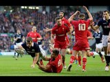 Great pick up by Bennett, try disallowed as ball went forward - Scotland v Wales, 15th Feb 2015