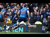 Visser scores after amazing flick pass from Hogg! | RBS 6 Nations