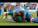 Andrew Trimble Try after great handling from Brian O'Driscoll - Ireland v Italy 8th March 2014