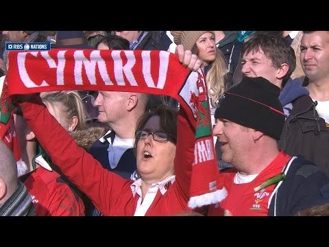 Welsh National Anthem, Scotland v Wales, 15th Feb 2015
