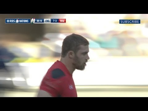 Leigh Halfpenny 1st Penalty - England v Wales 9th March 2014