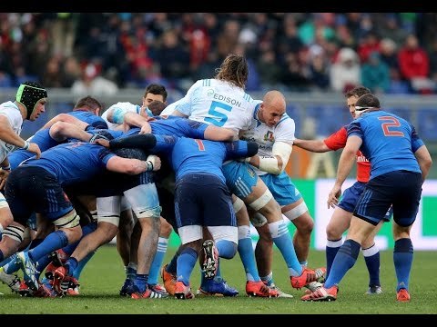 French Maul steams through the Italian midfield! Italy v France 15 March 2015