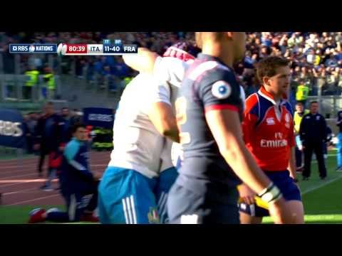 Esposito scores in the corner after great Italian attack! | RBS 6 Nations