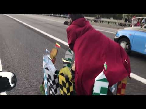 Harry Potter Follows Snitch Across Westminster Bridge in London