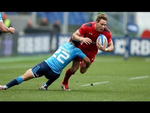 Super Liam Williams Try, Italy v Wales, 21st March 2015